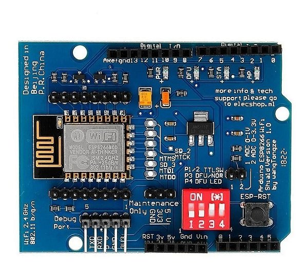 Placa De Expansão Wifi Shield ESP8266 ESP12E