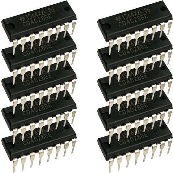 C.I Cd4028 Circuito Integrado - Decodificador Bcd Decimal - 10 Peças