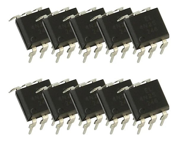 C.I 4N25 Optoacoplador - El Preto - 10 Peças