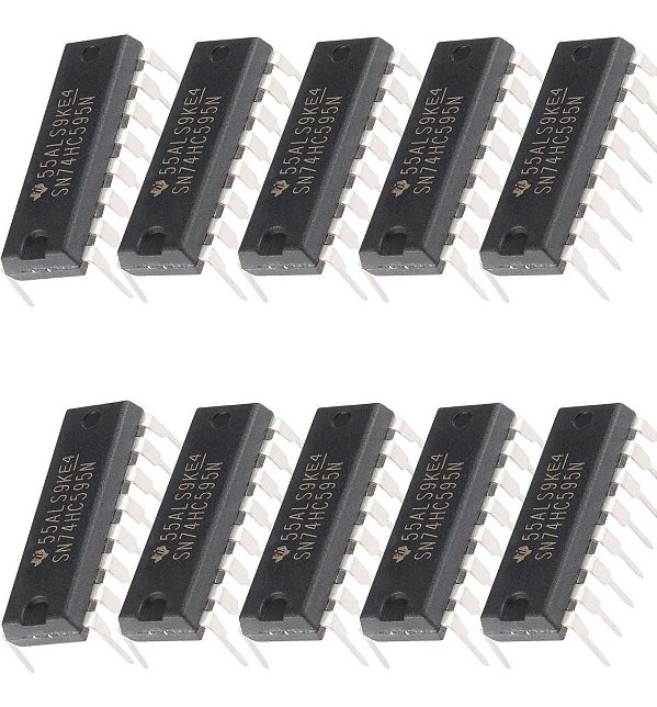 C.I Sn74Hc595 Circuito Integrado - Shift Register - 10 Peças
