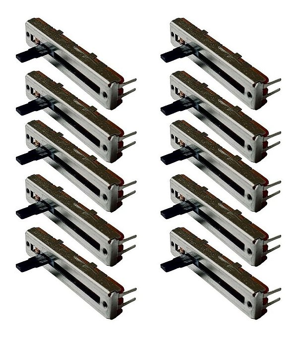 Potenciômetro Deslizante 20Ka Super Slide 45Mm - 10 Peças