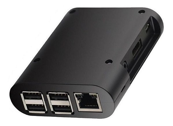 Case Para Raspberry Pi 3 Modelo B E B+ Em Abs - Preto
