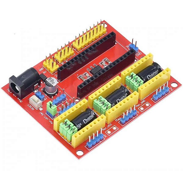 CNC Shield V4 Arduino Nano para Drivers A4988 e DVR8825