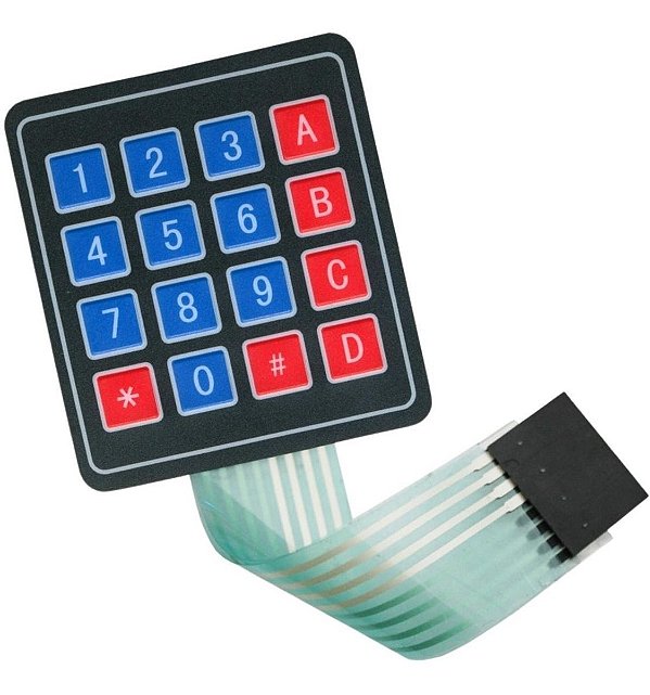 thumbnail image 2 of 4x4 Matrix Membrane Keypad - 16 Key Keyboard For Arduino & Electronics Projects 2 of 12