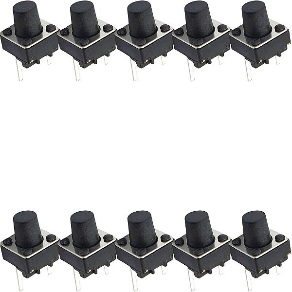 Chave Tactil Push Button 6x6x7mm Kfc-a06 - 10 Peças