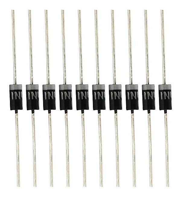 1N4007 Diodo Retificador 1000V 1A - 10 Peças