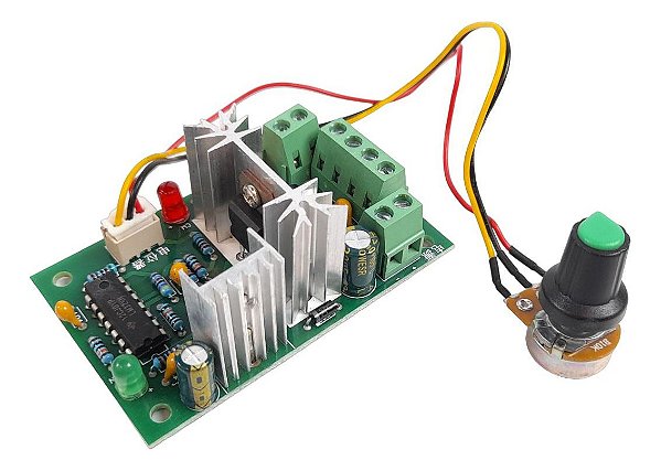 Controlador PWM para Velocidade de Motor 6A Reversível de 6 á 30V
