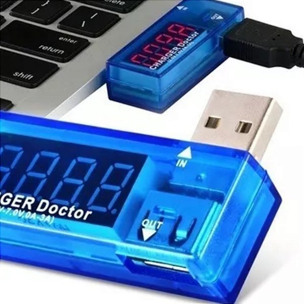 Medidor Testador Tensão e Corrente Usb Voltímetro Charger Doctor