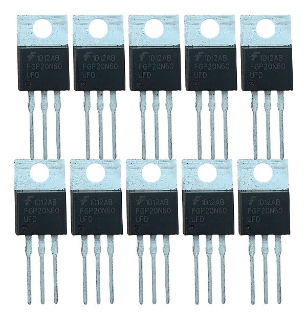 Transistor Mosfet FGP20N60 Fairchild - Kit 5 Peças