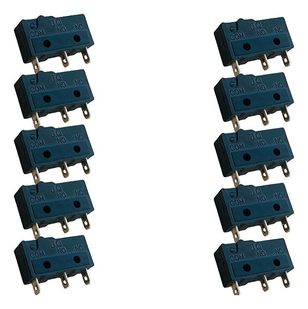 Chave Fim De Curso JQ10-A Micro Switch Sem Hats Para Mouse Kit 10 Peças