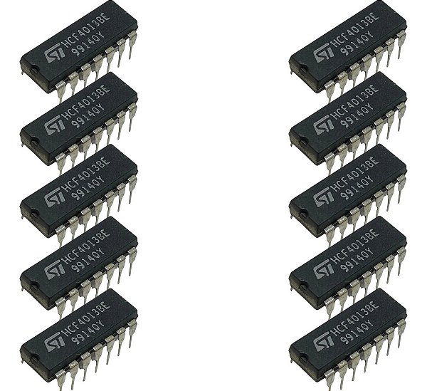 CD4013 Circuito Integrado HCF4013BE Flip-Flop D DIP14  - Kit 10 Peças