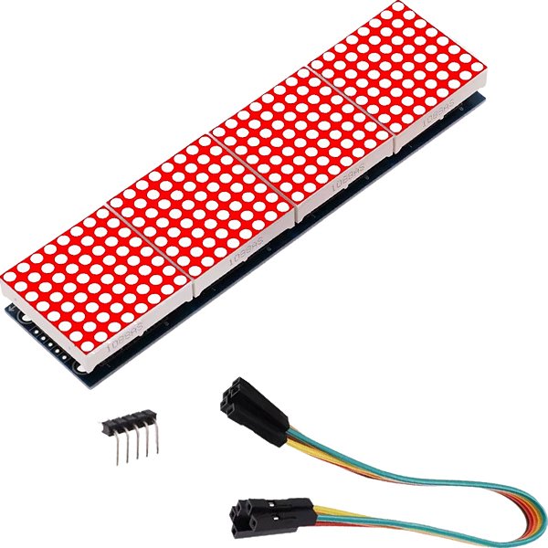 Modulo Display Matriz De Led Vermelho 8x32 Chip Max7219 Para Arduino
