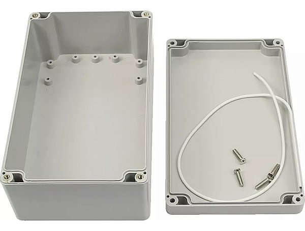 Caixa Plástica 200x120x75mm Para Montagem De Circuitos Elétricos Eletrônicos