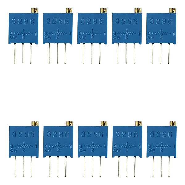 Trimpot Multivoltas Vertical 100k 3296 Kit 10 Peças Para Projetos