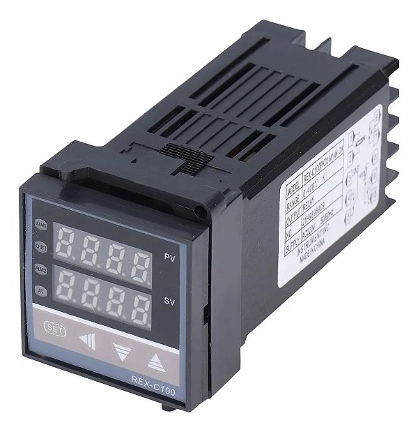 Termostato Controlador Temperatura PID Digital REX-C100 220V Alta Precisã
