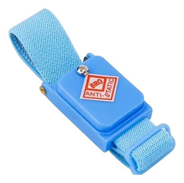 Pulseira Anti Estática Sem Fio ESD Profissional Ajustável Proteção Contra Descarga Eletrônica