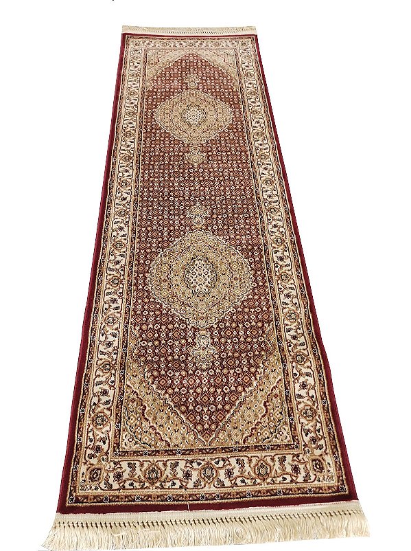 PASSADEIRA ALANYA DES 01 VERMELHO / BEGE 0,80M X 3,90M