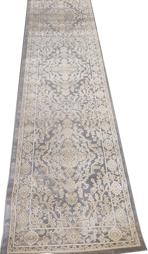 TAPETE ANTIQUE CLASSIC 0,80 X 4,00 DES 05 CINZA