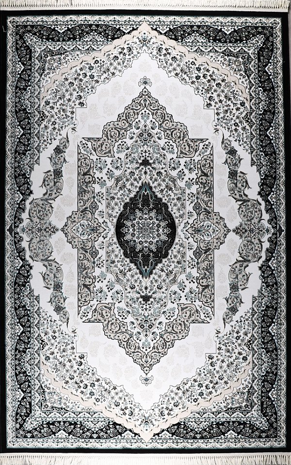TAPETE CALIS  1,00 x 1,40 DES.02 PRETO