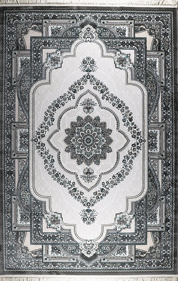TAPETE CALIS 2,40 x 3,40 DES.03 CINZA
