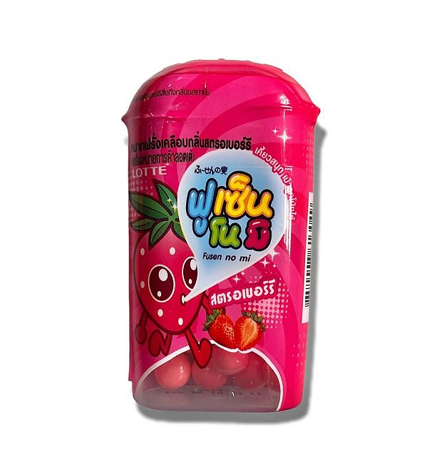 Chiclete Fusen Sabor Morango 15G Lotte