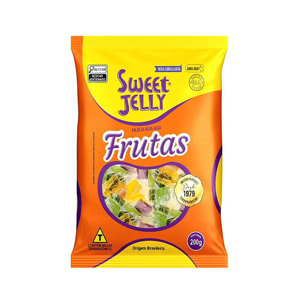 Bala Alga Marinhas Com Sabor De Frutas Sweet Jelly 200G