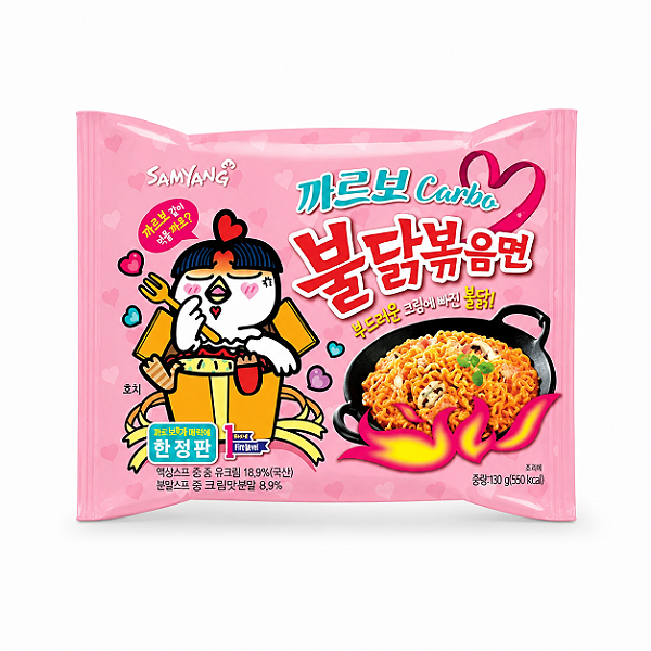 Lamen Coreano Buldak Carbonara Frango Picante 130g Samyang