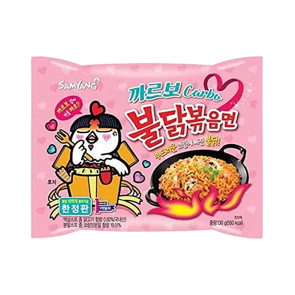 Lamen Coreano Buldak Carbonara Frango Picante 130g Samyang