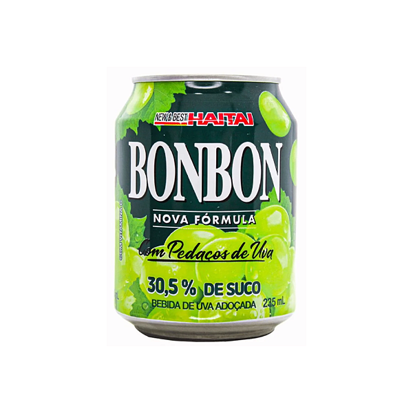 Suco De Uva Verde Com Pedaços Da Fruta 238ml - Bonbon Haitai