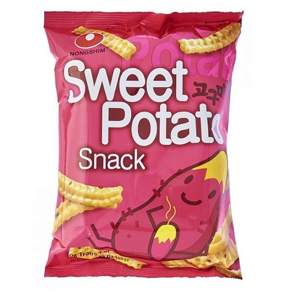 Salgadinho Coreano Sabor Sweet Potato Batata Doce 55G - Nongshim