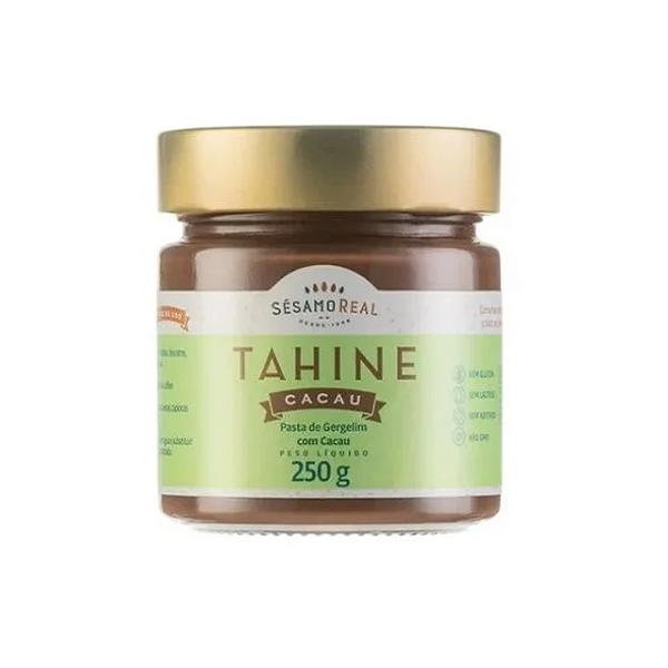 Creme De Gergelim Vegano Tahine Com Cacau Nacional Sesamo Real 250G