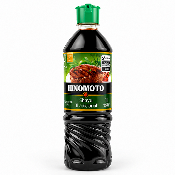 Molho de Soja Shoyu Tradicional Hinomoto 1L