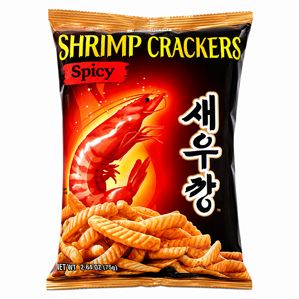 Salgadinho Camarão Picante Nongshim Hot & Spicy 75g
