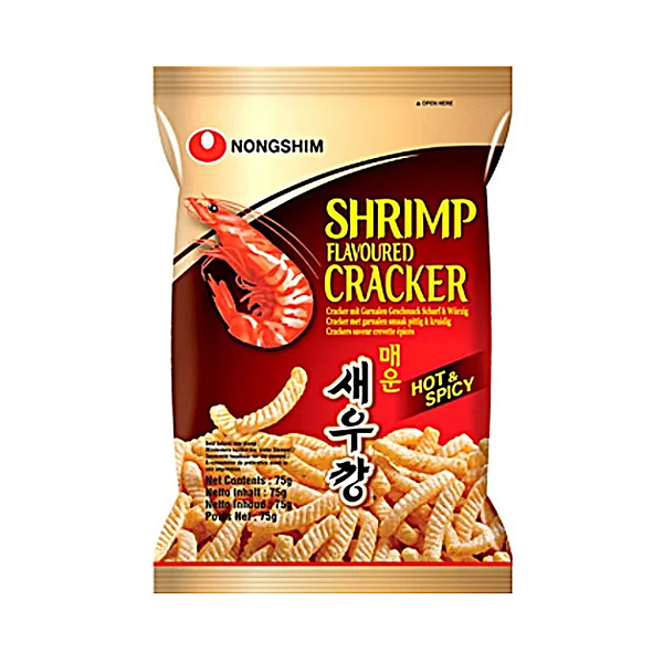 Salgadinho Coreano De Camarao Hot Spicy Shrimp Cracker 75G - Nongshim