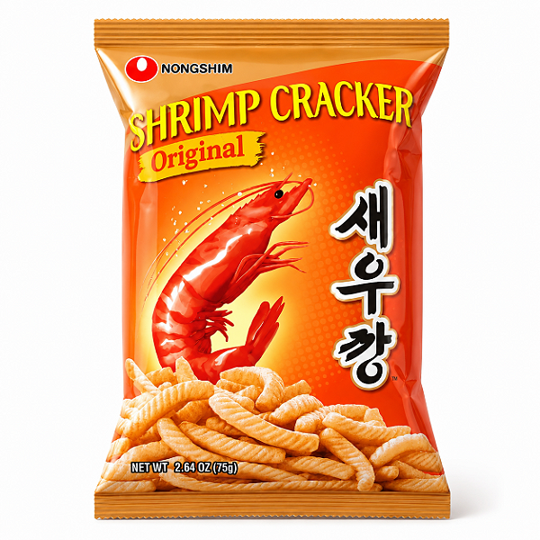 Salgadinho Coreano Shrimp Crackers Camarão Nongshim 75g
