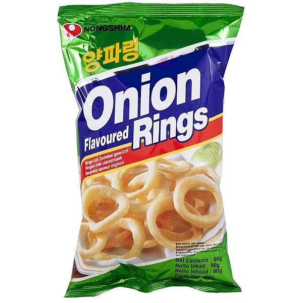 Salgadinho Coreano Aneis de Cebola Onion Rings 90g - Nongshim