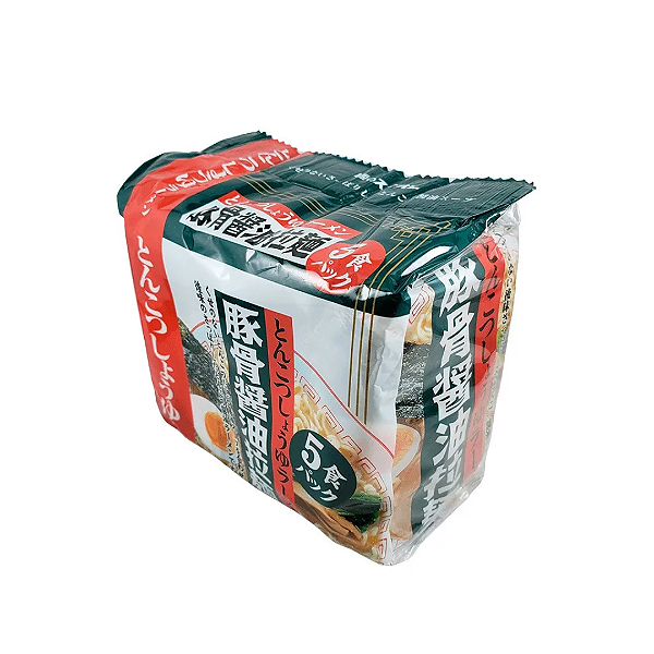 Kit Lamen Japonês Sunaoshi Tonkotsu Caldo de Porco com Shoyu - 5 pacotes