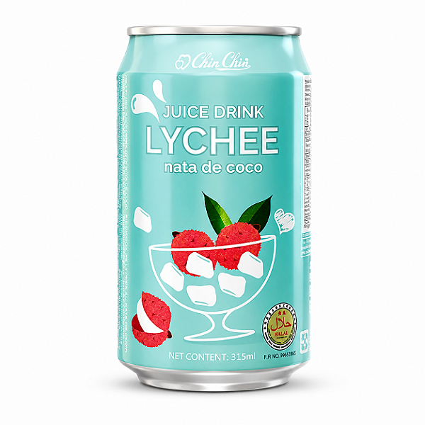 Suco de Lichia com Nata de Coco Chin Chin 315ml Taiwan