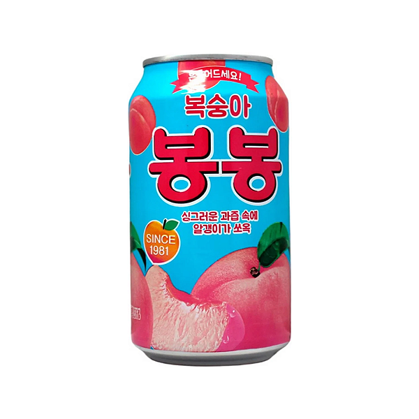 Suco De Pêssego Com Pedaços Da Fruta 340ml - Bonbon Haitai