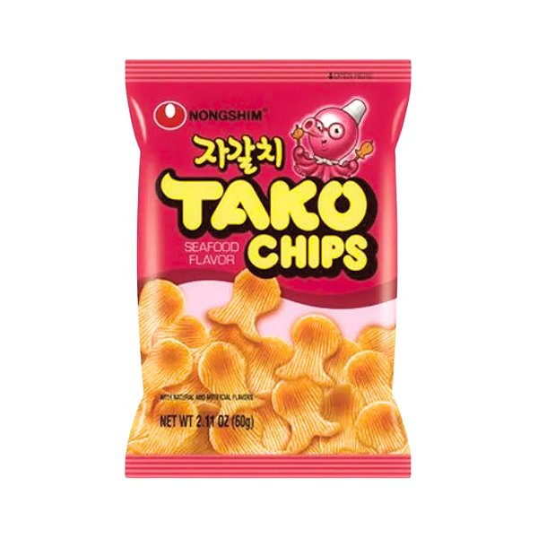 Salgadinho Coreano Sabor Polvo Tako Chips 60G - Nongshim