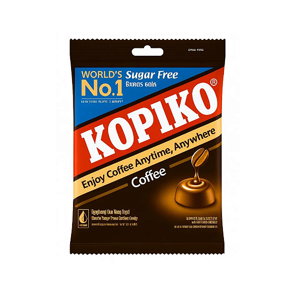 Bala De Café Kopiko Sem Açúcar 75G