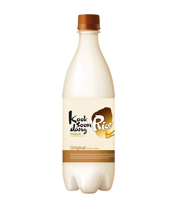 Vinho De Arroz Coreano Makgeolli Sabor Original 750ml (Kooksoondang)