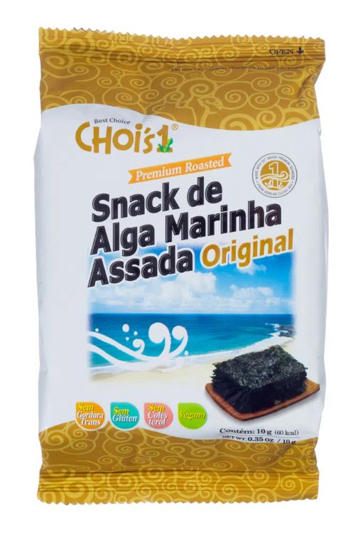 Snack De Alga Marinha Assada Original Chois 10g