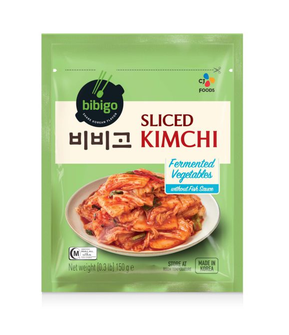 Kimchi Coreano Acelga Condimentada Apimentada Bibigo - Sachê 150g