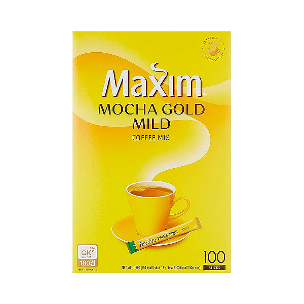 Café Solúvel Coreano Maxim Mocha Gold - 100 saches