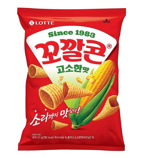Salgadinho Sabor Milho Crocante 67g - Lotte