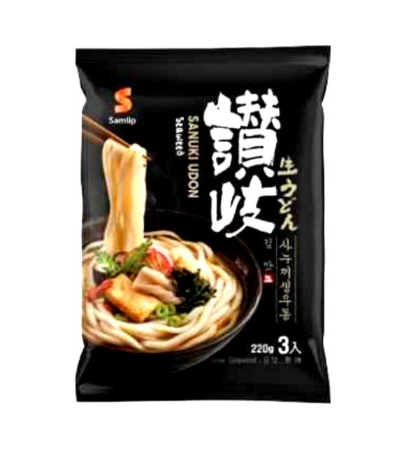 Lamen Sanuki Udon Sabor Algas (Pacote Com 3 Unidades De 200g) - Samlip