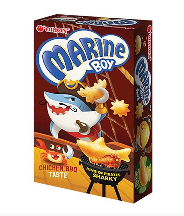 Biscoito Assado Marine Boy Sabor Frango e BBQ 30g