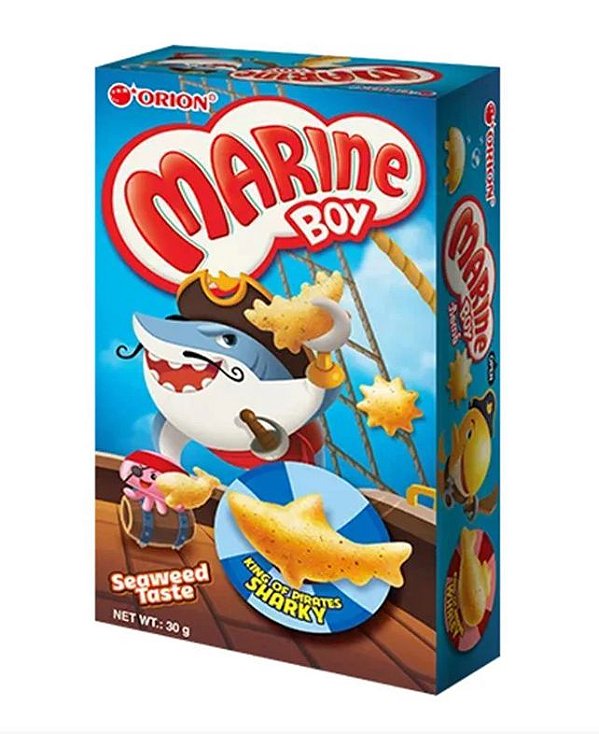Biscoito Assado Marine Boy Sabor Algas 30g