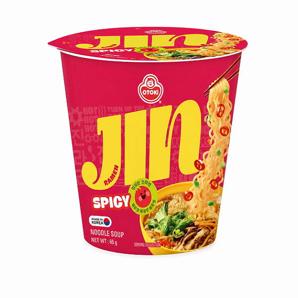 Lamen Coreano Jin Ramen Spicy Hot Apimentado Copo Ottogi 65g